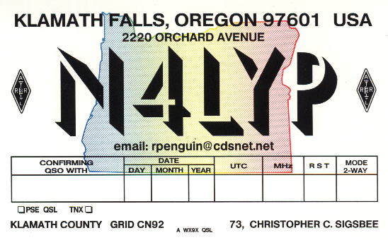 My old QSL Card